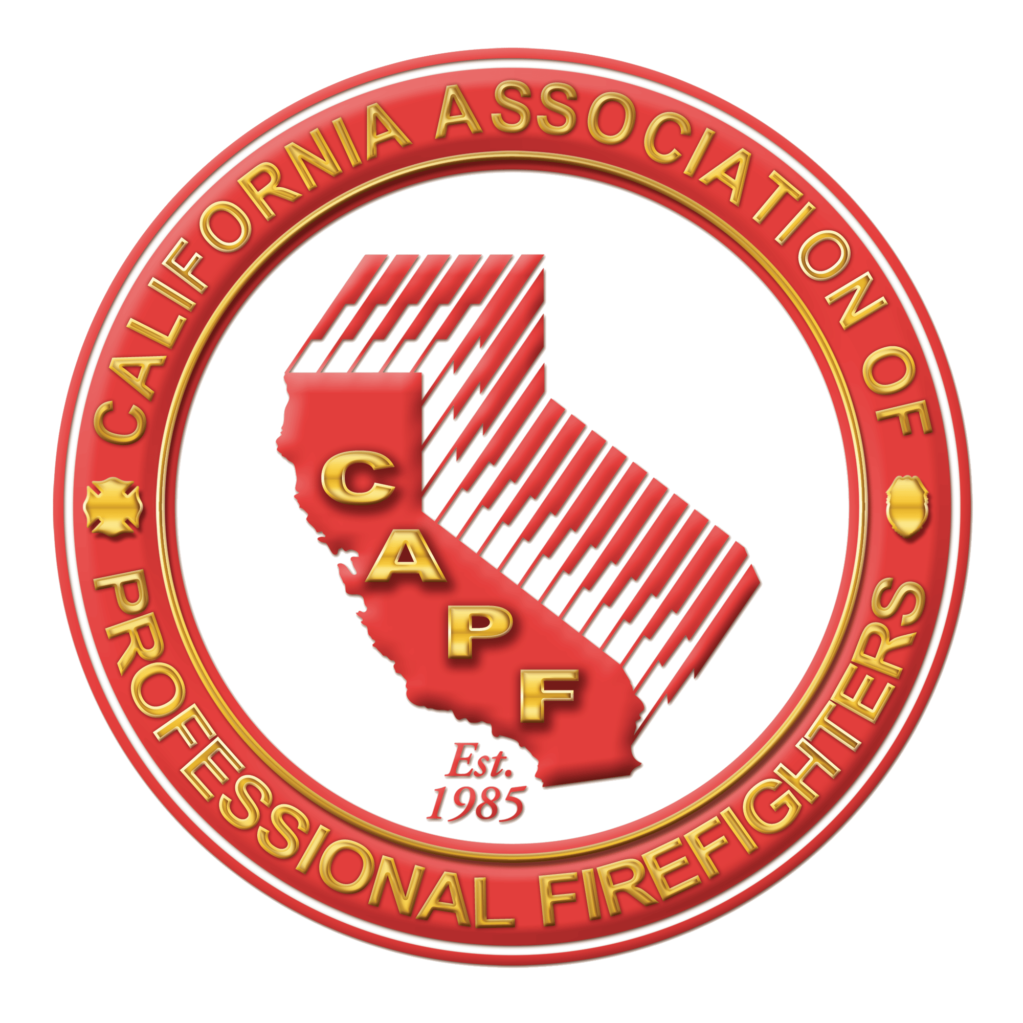 CAPF logo red trans background